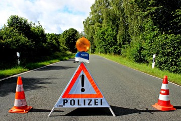 Polizei-Absperrung