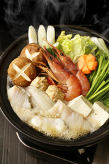 海鮮鍋　Japanese seafood hot pot