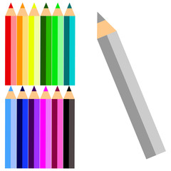 A collection of a color pens