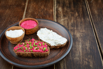 Tasty tapas on the table