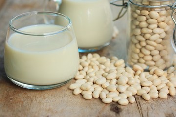 white kidney bean with soy milk