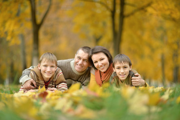 Fototapeta premium Portrait of happy family 