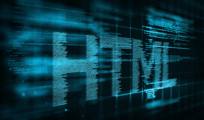 Code, HTML web programming  background