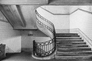 Old spiral stairs