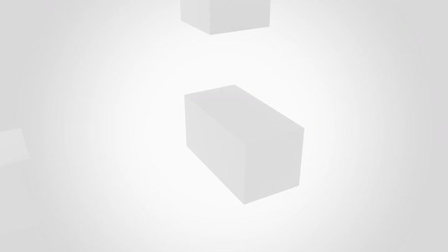 Abstract grey cube assembling endlessly. Join, addition, and expansion concepts. 4K seamless loopable motion background. ProRes, alpha