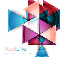 Triangle abstract background