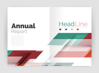 Modern line design, motion concept. Business annual report brochure templates