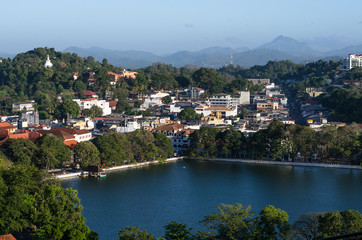 Fototapeta na wymiar View on Kandy City, Sri Lanka