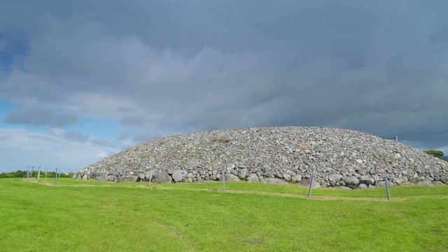 Mountain of stones in the Carrowmore Cemetery. Carrowmore County Sligo is one of the four major passage tomb complexes in Ireland.