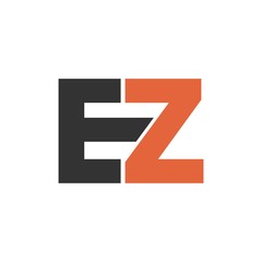 EZ letter initial logo design