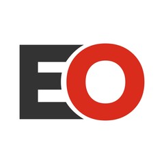 EO letter initial logo design