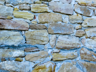 Texture of the stone wall