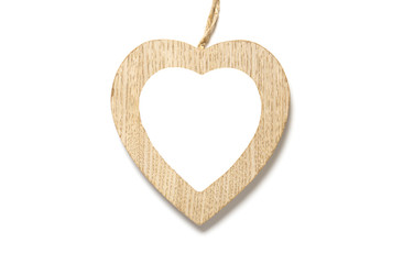Holzrahmen in Herzform