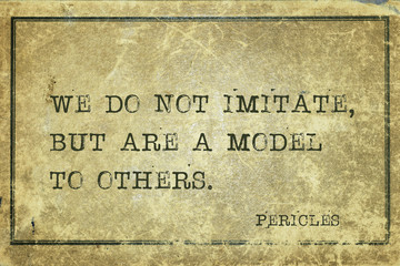 model to others Pericles