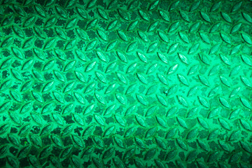 Fototapeta premium Green metal non slip surface background.