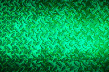 Green metal non slip surface background.