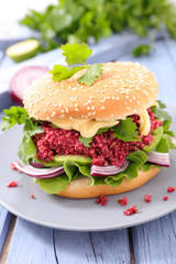 veggie burger