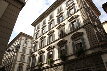 Obraz premium Small house in the center of Florence, Italy..