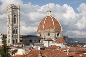 Fototapeta premium The famous Cathedral of Santa Maria del Fiore, Florence, Italy.J