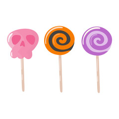 Lolipop candy symbol vector.