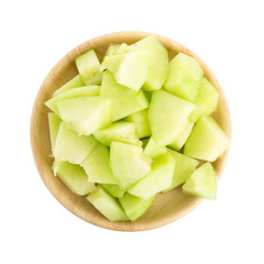 melon isolated on white background.