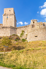 Fototapeta na wymiar Assisi, Italy. Fortification Rocca Maggiore