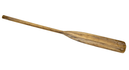 old wood paddle