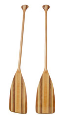 bent shaft wood  canoe paddle
