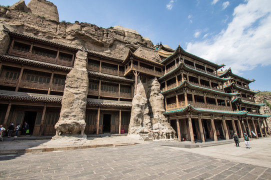 Temple at Yungang caves, Datong, China