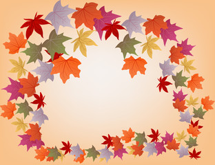 background with autumn leaves