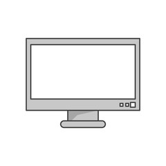 Computer icon. Gadget technology and device theme. Isolated design. Vector illustration