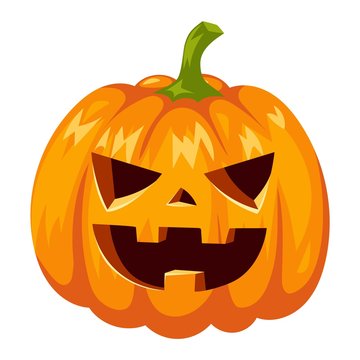 Pumpkin head vector illustration