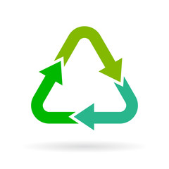 Recycling arrows symbol
