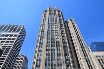 Fototapeta na wymiar Tribune Tower in Chicago