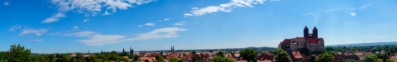 Fototapeta na wymiar Panorama von Quedlinburg