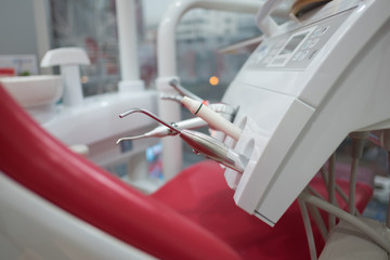 Dentist equipment in operation rooom