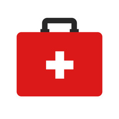 Obraz premium Flat icon first aid. Medical icon. Vector illustration.