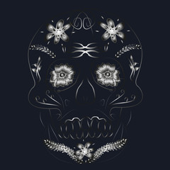 Snake skull graphic design