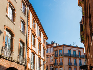 Obraz premium Rue à Toulouse en Midi-Pyrénées, Occitanie en France