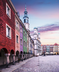 Stary rynek w Poznaniu, Polska - obrazy, fototapety, plakaty