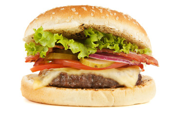 Delicious grilled burger