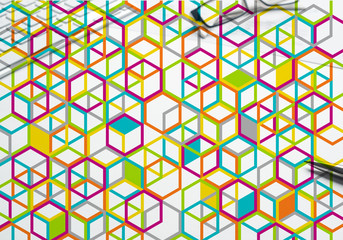 Colorful geometric backdrop