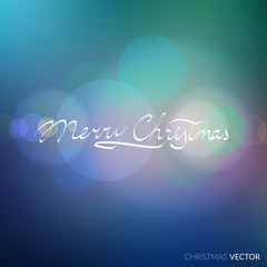 Merry Christmas lettering typography. Text design in handwriting
