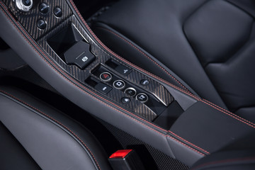Naklejka premium Sports car central control 