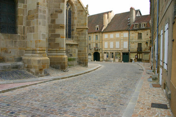 Obraz premium Old houses in Autun