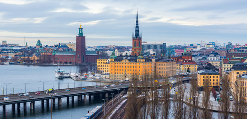 Fototapeta premium Stockholm Skyline Panorama