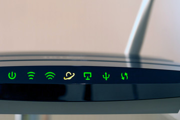 operating router closeup