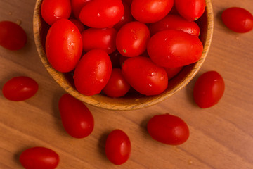 Cherry Tomatoes into a bowl