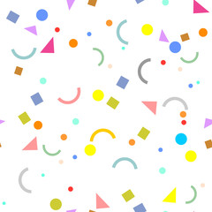 Geometric texture. Abstract seamless pattern. Motley background