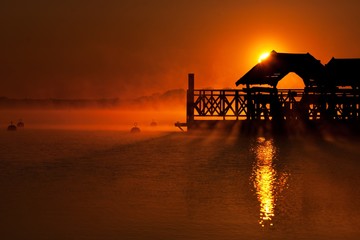 sunrise over the lake Zegrze 2